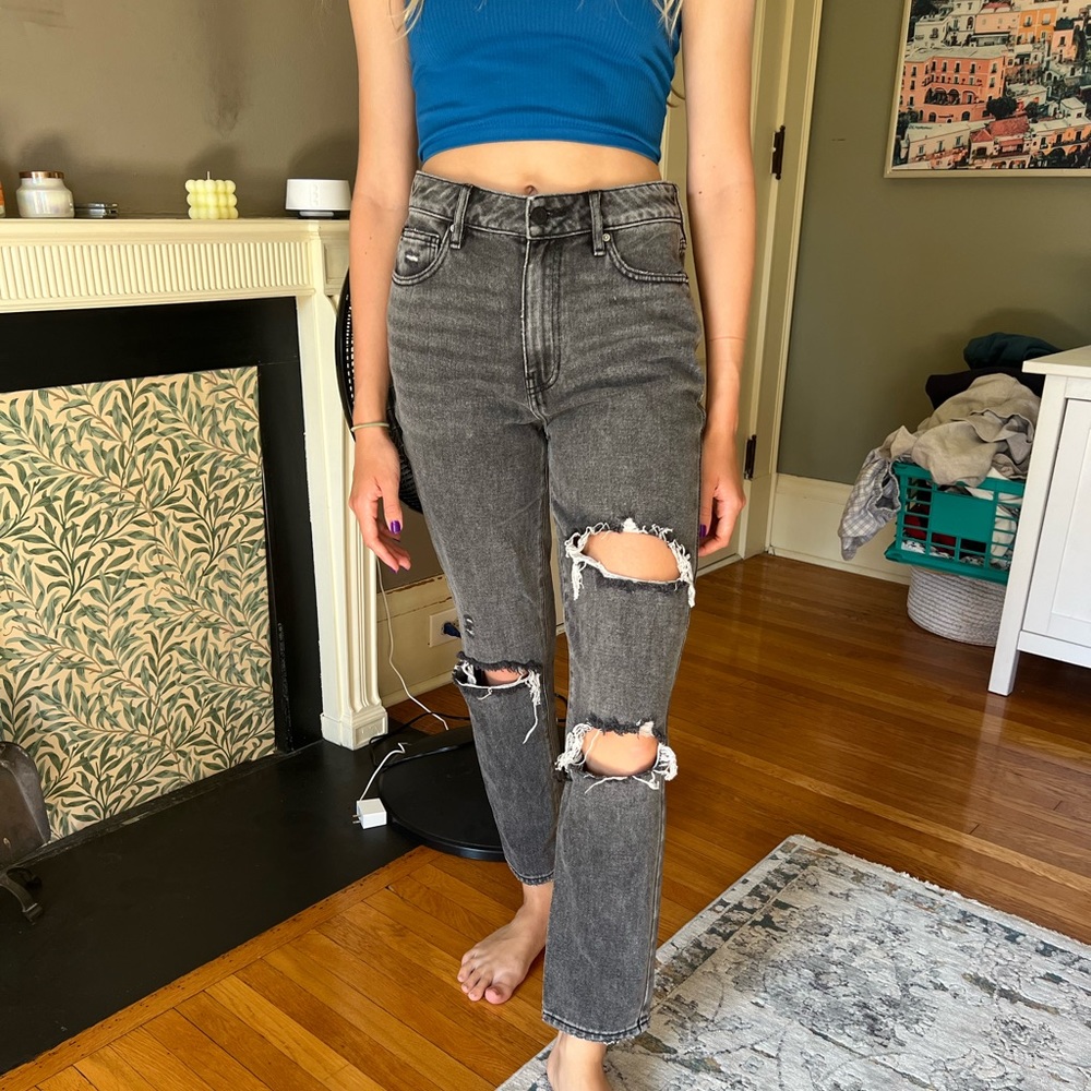 Womens 26 Pacsun Black mom jeans